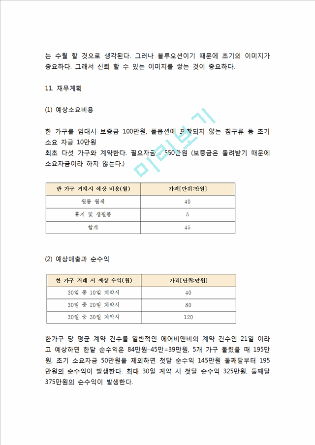 [창업계획서] 숙박공유 사이트,어플 창업 사업계획서.hwp